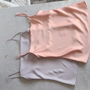 Set of 2 Express Satin Camis